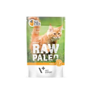 RAW PALEO ADULT CAT TURKEY 100g - mokra karma dla kotów dorosłych