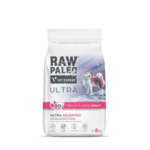 Raw Paleo Ultra Adult Pork – Karma dla Dorosłych Psów Średnich i Dużych Ras 2kg