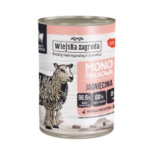 Wiejska Zagroda Kot Monobiałkowa Jagnięcina 400g