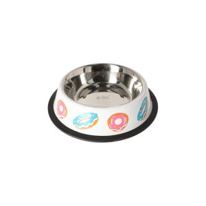 Dingo Miska metalowa na gumie w donuty 475ml