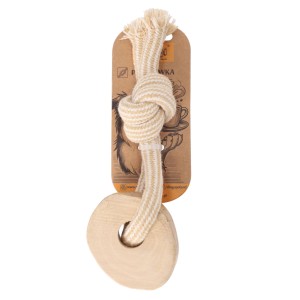 Dingo PSIA-KAWKA zabawka, gryzak z drewna kawowego Ring 15cm