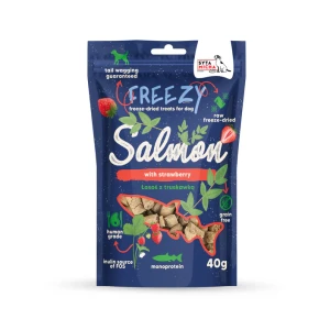 Syta Micha FREEZY Łosoś z truskawką 40g