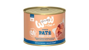 WOW CAT  - kurczak z łososiem dla dorosłych kotów 200g