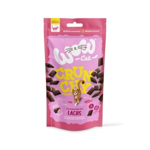 WOW CAT Crunchy  - chrupiące przysmaki z łososiem 60g