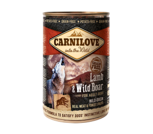 Carnilove Wild Meat Jagnięcina i Dzik 400g