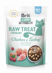 Brit Raw Treat Cat Urinary Kurczak i Indyk 40 g