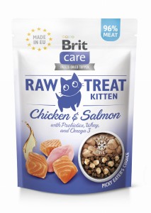 Brit Raw Treat Cat Kitten Kurczak i Łosoś 40 g