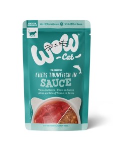 WOW CAT - kawałki tuńczyka w sosie 85g