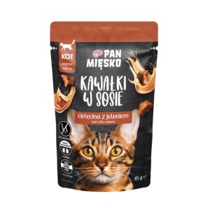 Pan Mięsko Cielęcina z Jeleniem Kawałki w sosie 85g