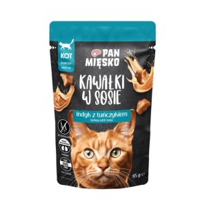 Pan Mięsko Indyk z Tuńczykiem Kawałki w sosie 85g