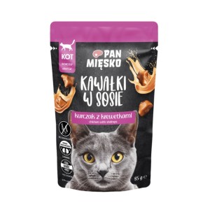 Pan Mięsko Kurczak z Krewetkami Kawałki w sosie 85g 