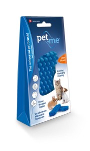 pet+me - Niebieska szczotka, zgrzebło dla zwierząt