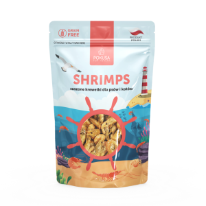Pokusa Shrimps-suszone krewetki dla psów i kotów 40g