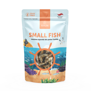 Pokusa Small Fish- suszone szprotki dla psów i kotów 40g