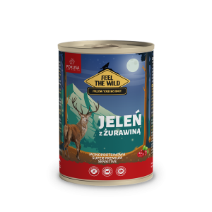 Pokusa Feel The Wild Jeleń z żurawiną 400g