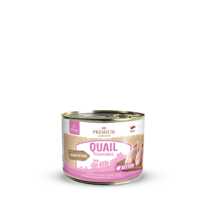 Karma mokra dla kotów Premium Selecion Quail/Przepiórka 200g Kitten