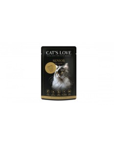 CAT'S LOVE Kaczka i indyk Senior 85g