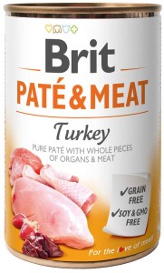 Brit Pate & Meat 400 g Indyk